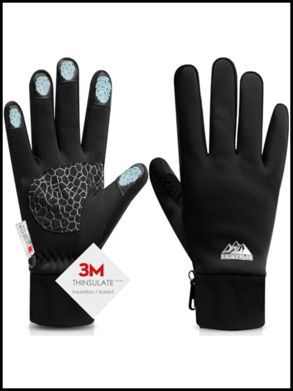Winter Gloves 3M Thinsulate Lycra Touchscreen Anti-Slip Cycling Gloves